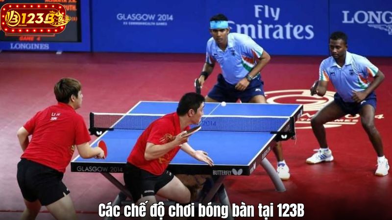 Các chế độ chơi bóng bàn tại 123B