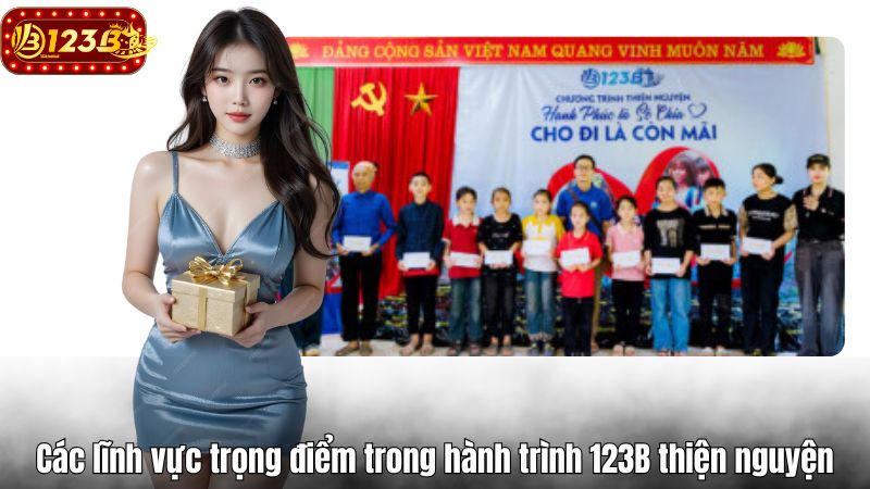 Các lĩnh vực trọng điểm trong hành trình 123B thiện nguyện