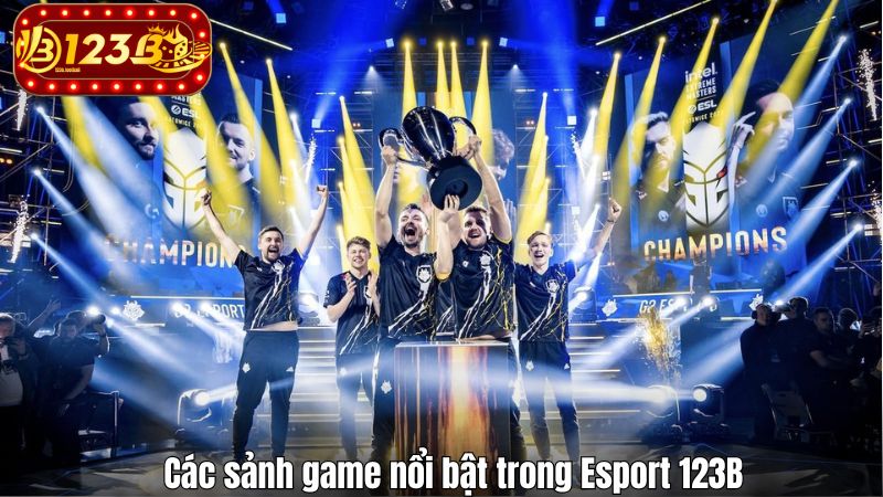 Các sảnh game nổi bật trong Esport 123B