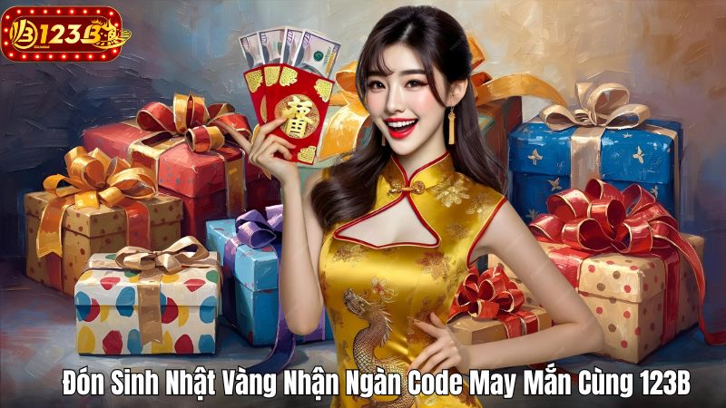 Đón Sinh Nhật Vàng Nhận Ngàn Code May Mắn Cùng 123B